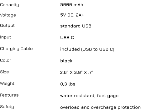 technical specs